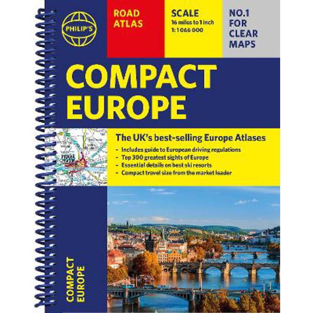 Philip's Compact Atlas Europe: A5 Spiral binding - Philip's Maps